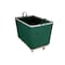 Steele Canvas Basket 10 BU Permanent Truck Green Vinyl w/Grey Vinyl - 4in Casters 9210VGRNVGRYW4 - alternate 1